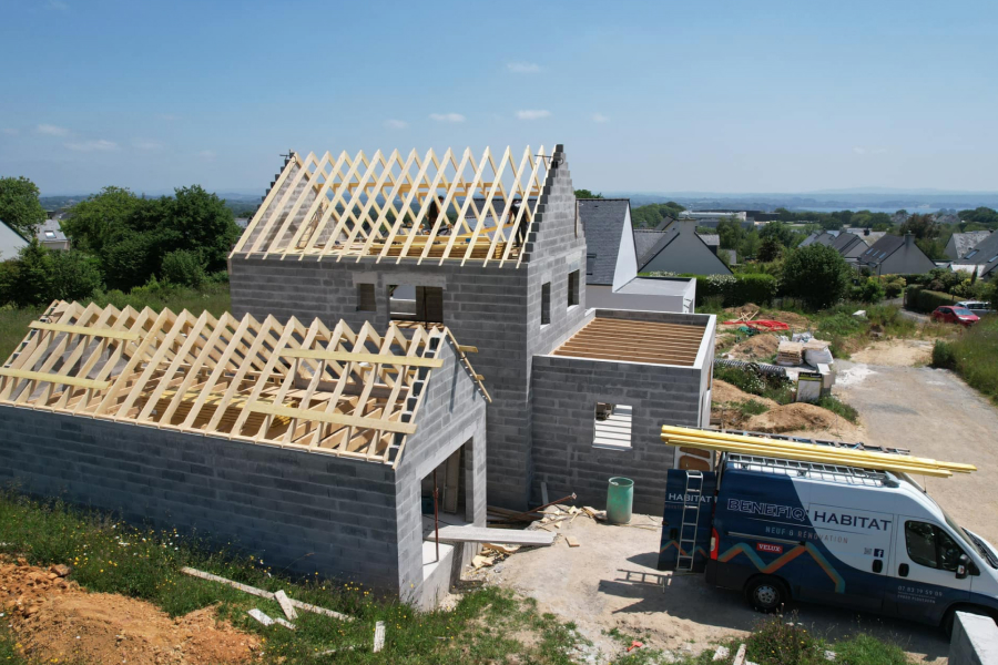 Benefiqhabitat Menuisiercharpentier Plouedern Charpente 1